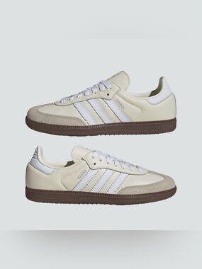 adidas Samba Cream, White leather Sneakers